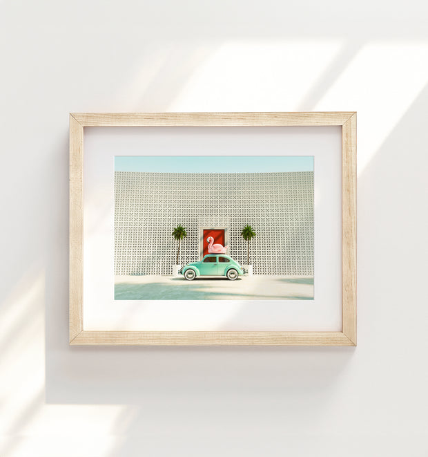 A Beetle and a Flamingo at The Parker