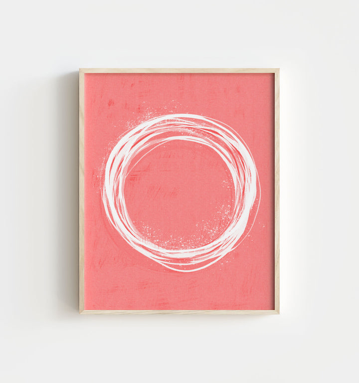 Coral Abstract Wall Art