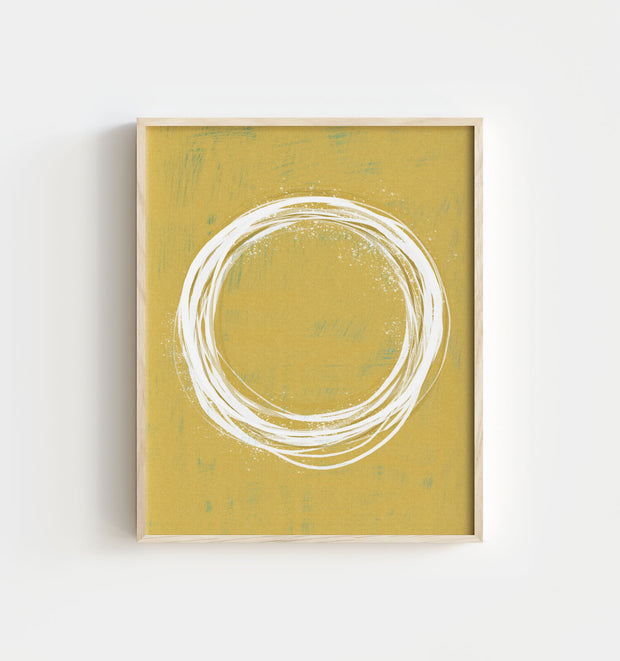 Mustard Abstract Wall Art