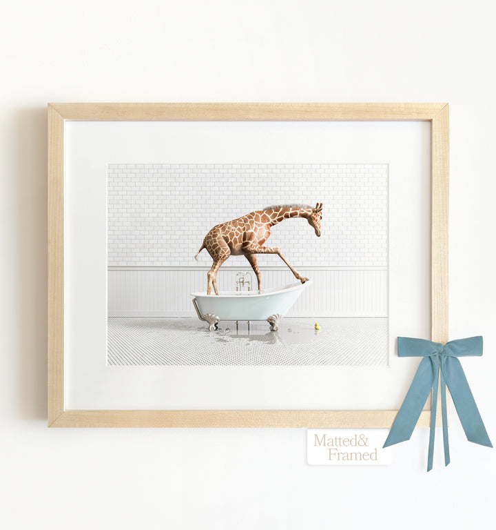 Framed Animals in Bathtubs - Mix and Match Horizontal