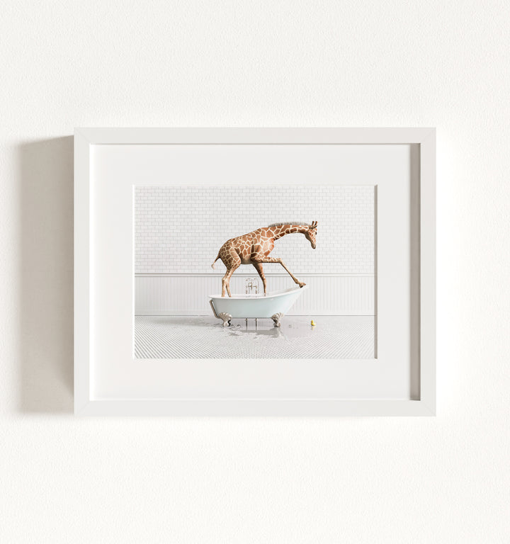 Framed Animals in Bathtubs - Mix and Match Horizontal
