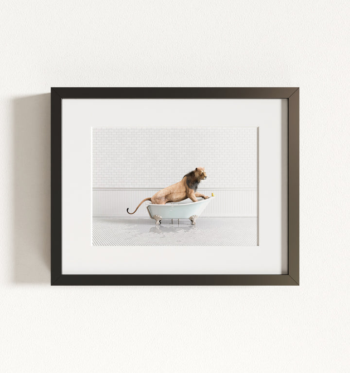 Framed Animals in Bathtubs - Mix and Match Horizontal