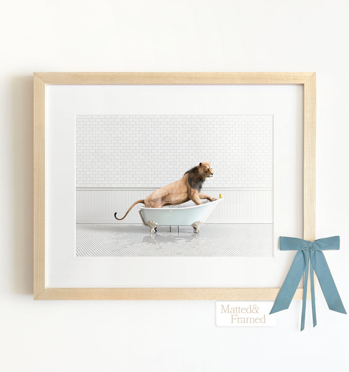 Framed Animals in Bathtubs - Mix and Match Horizontal