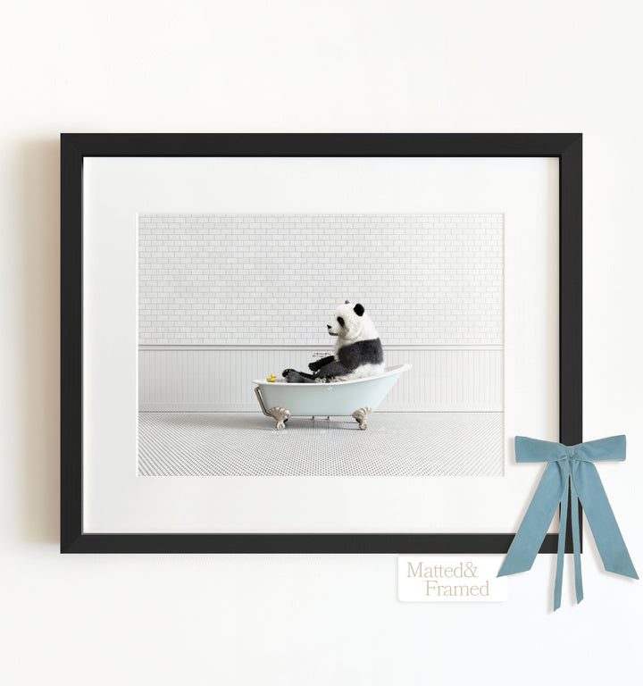 Framed Animals in Bathtubs - Mix and Match Horizontal
