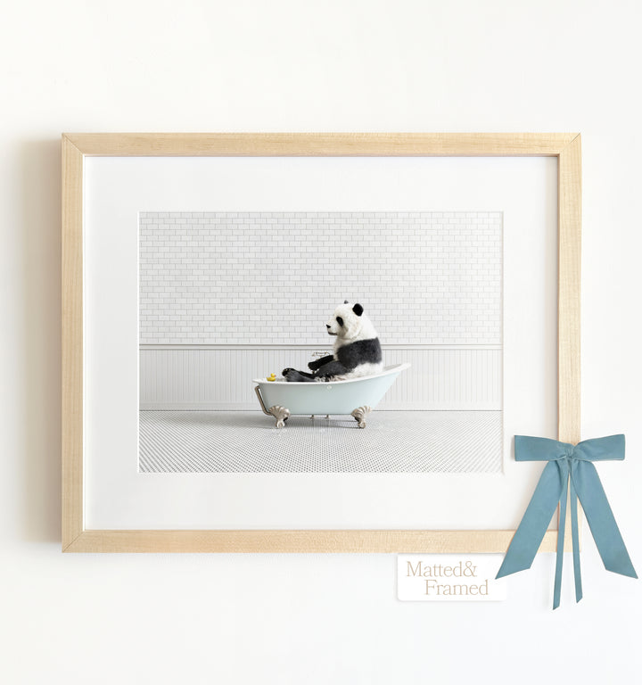 Framed Animals in Bathtubs - Mix and Match Horizontal