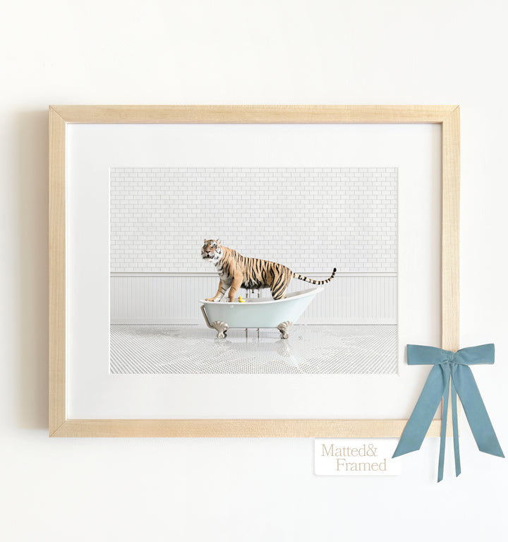 Framed Animals in Bathtubs - Mix and Match Horizontal