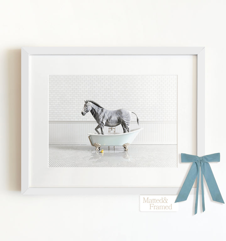 Framed Animals in Bathtubs - Mix and Match Horizontal