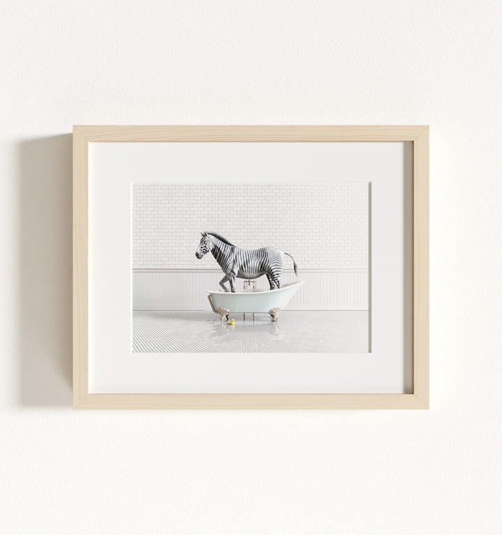 Framed Animals in Bathtubs - Mix and Match Horizontal
