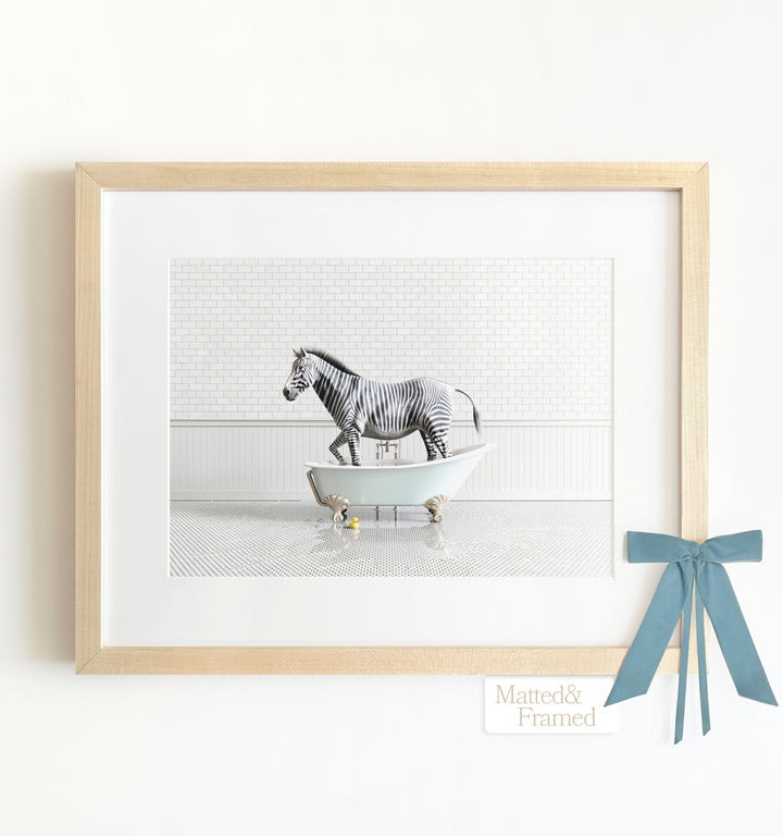Framed Animals in Bathtubs - Mix and Match Horizontal