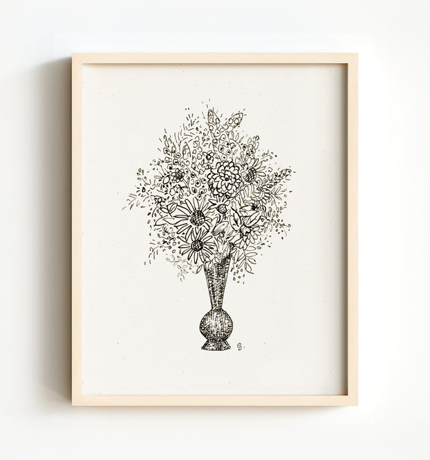 Flower Vase Art Print