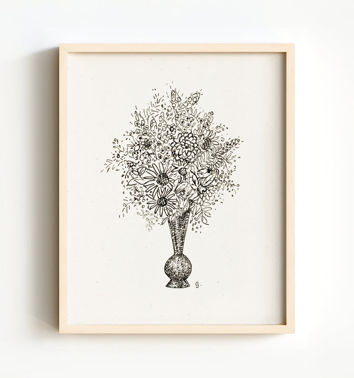 Flower Vase Art Print