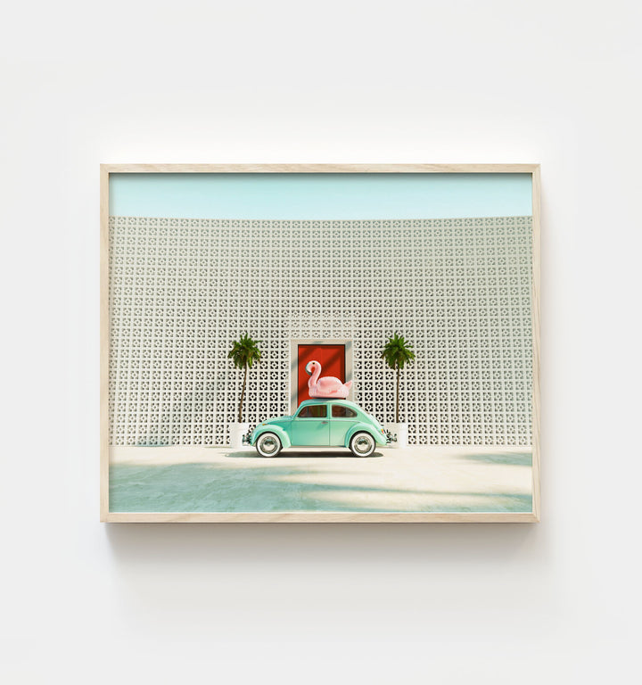 A Beetle and a Flamingo at The Parker