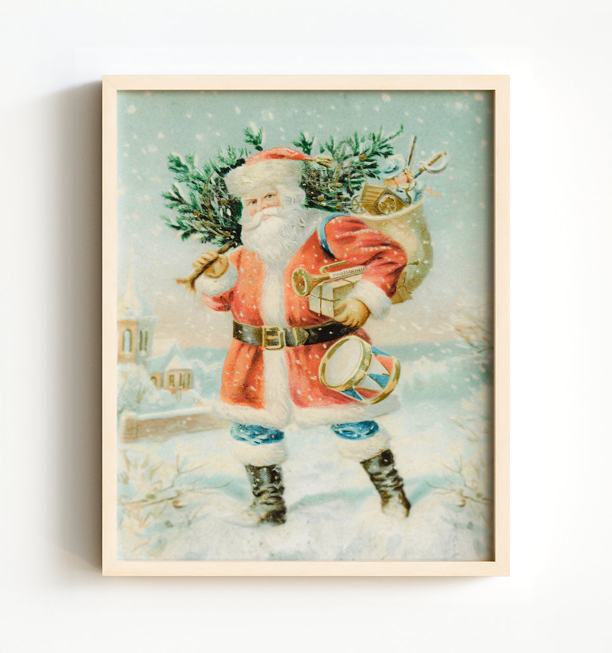 Jolly Saint Nick - Framed Art