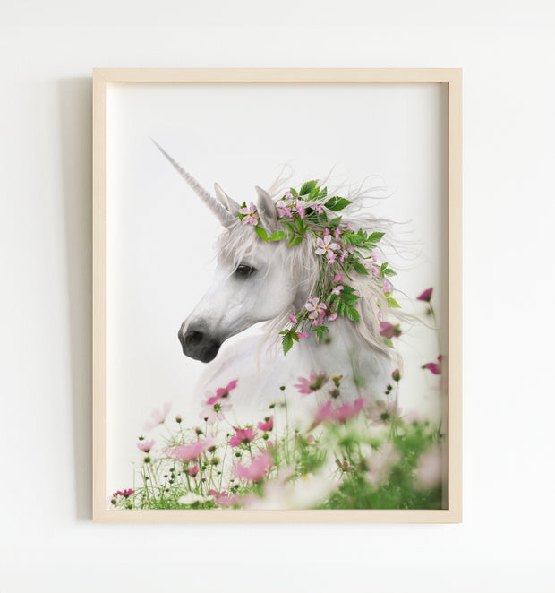 Unicorn with Flower Crown