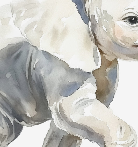 Keepsake Kingdom Watercolor Elephant Art Print