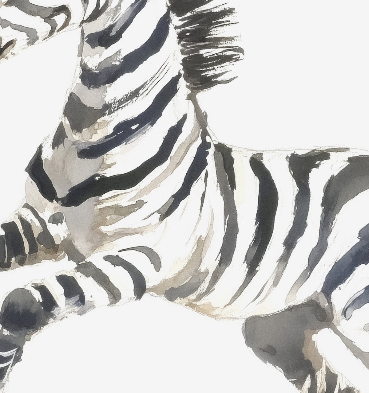 Keepsake Kingdom Watercolor Zebra Art Print