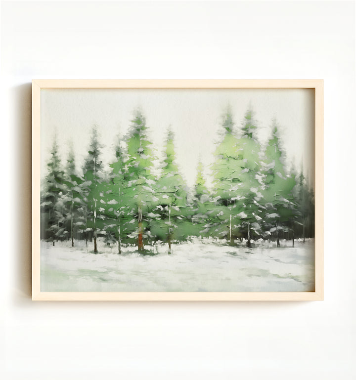 Evergreen Winter Art Print