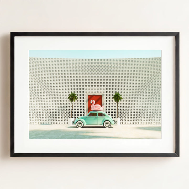 A Beetle and a Flamingo at The Parker