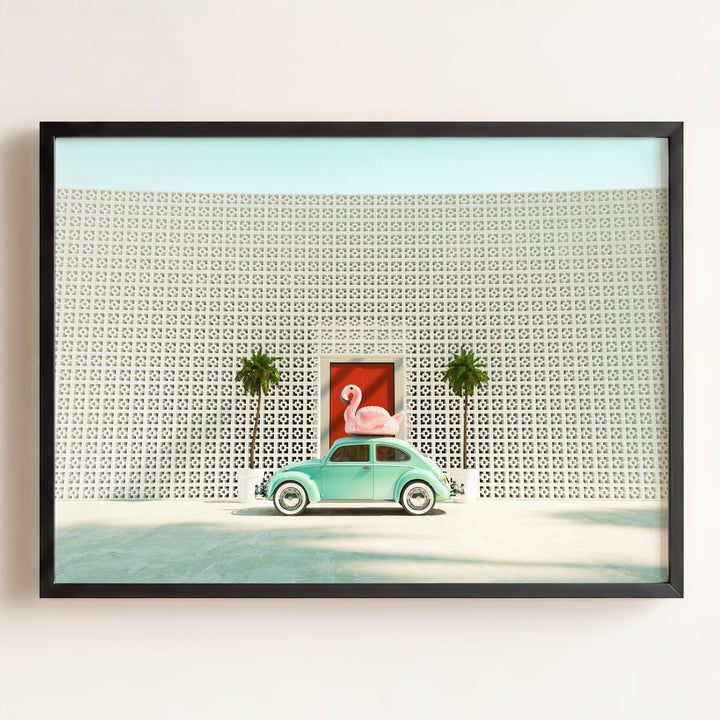 A Beetle and a Flamingo at The Parker