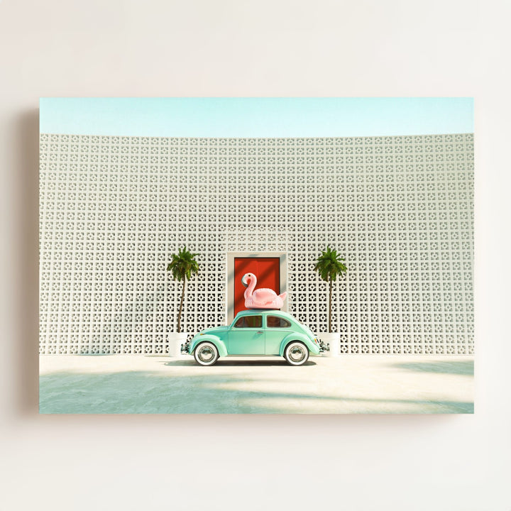 A Beetle and a Flamingo at The Parker