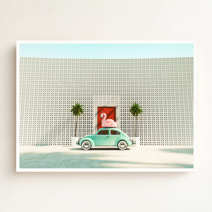 A Beetle and a Flamingo at The Parker