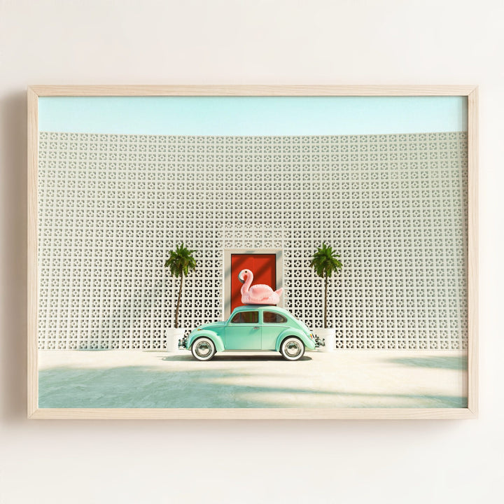 A Beetle and a Flamingo at The Parker