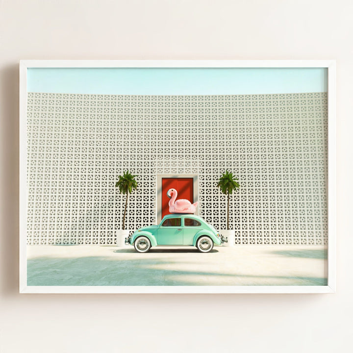 A Beetle and a Flamingo at The Parker