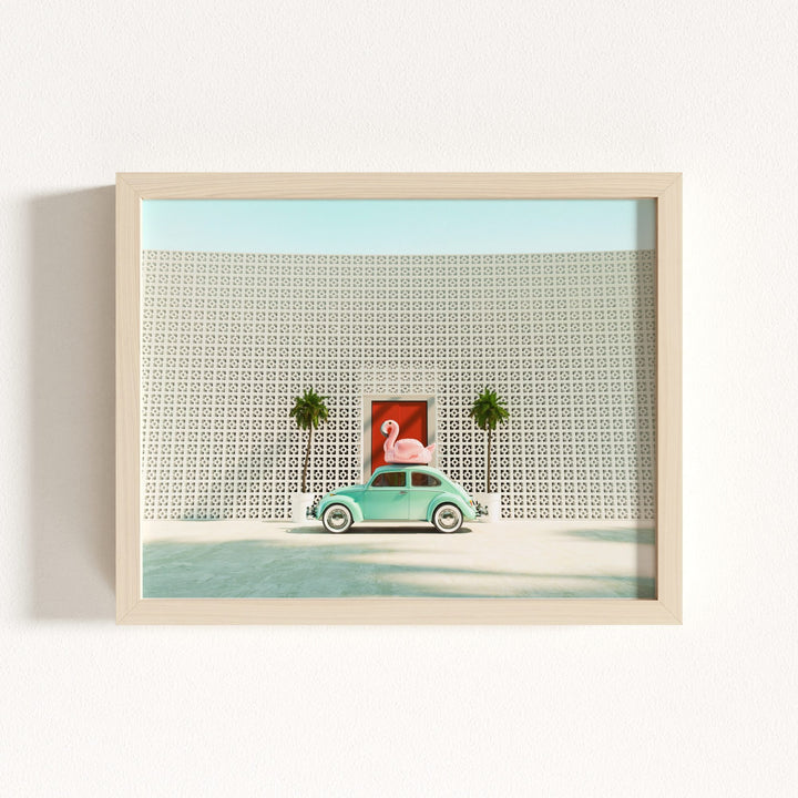 A Beetle and a Flamingo at The Parker