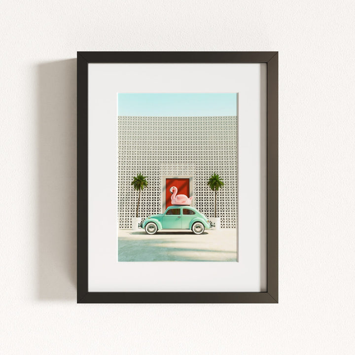 A Beetle and a Flamingo at The Parker