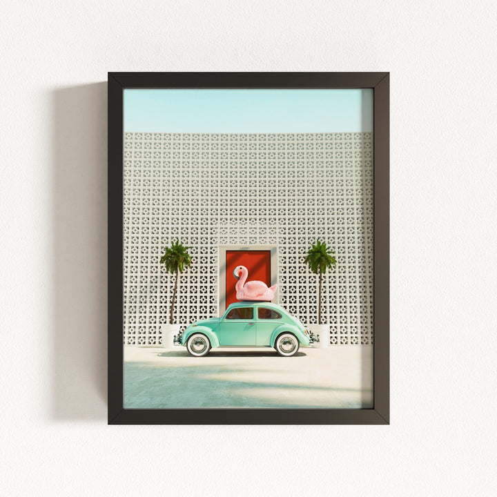 A Beetle and a Flamingo at The Parker