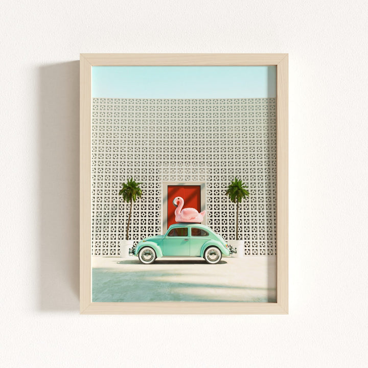 A Beetle and a Flamingo at The Parker