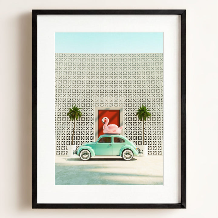 A Beetle and a Flamingo at The Parker