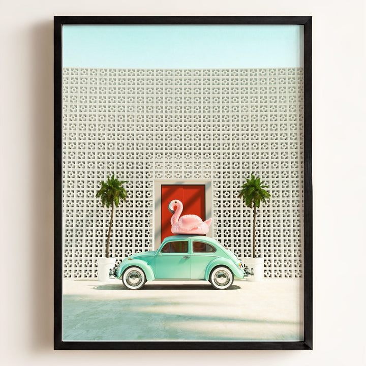 A Beetle and a Flamingo at The Parker