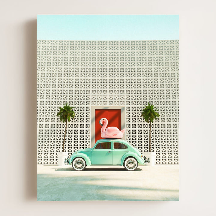 A Beetle and a Flamingo at The Parker