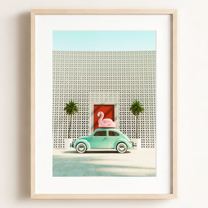 A Beetle and a Flamingo at The Parker