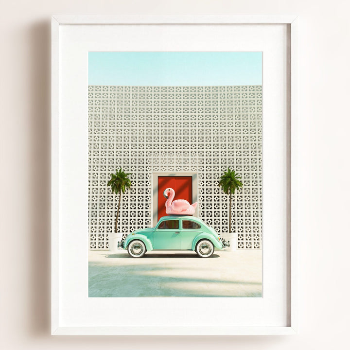 A Beetle and a Flamingo at The Parker