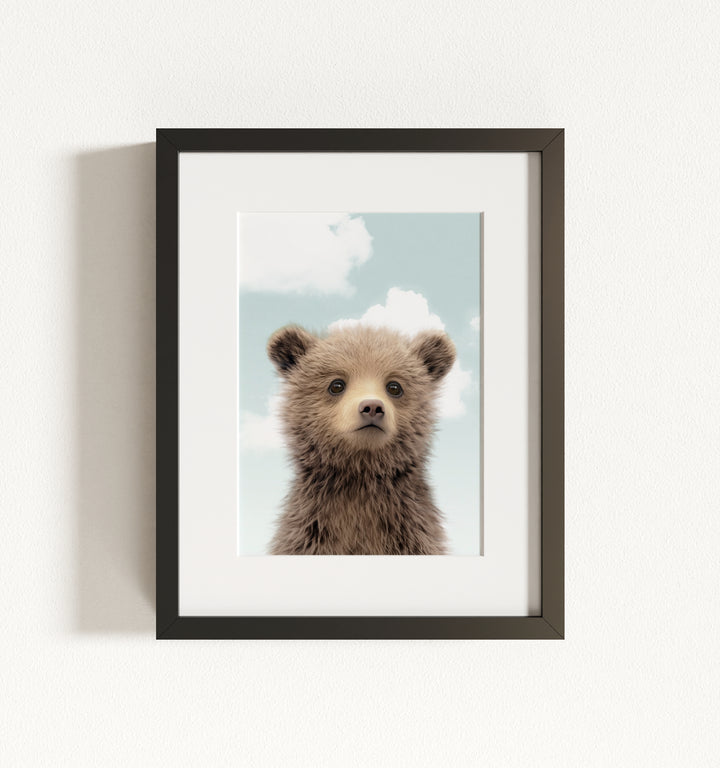 Baby Grizzly Bear Framed Art