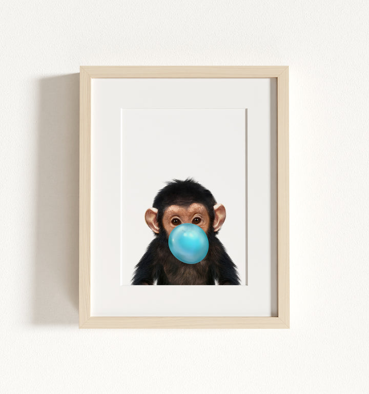 Baby Chimpanzee Framed Art