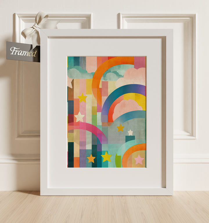 Rainbow Abstract No. 2 Framed Art