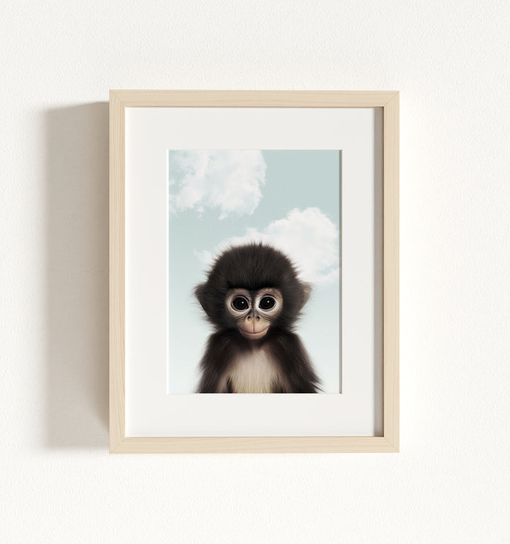 Baby Monkey Framed Art