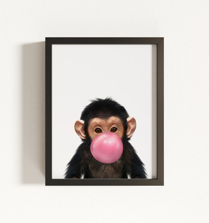 Baby Chimpanzee Framed Art