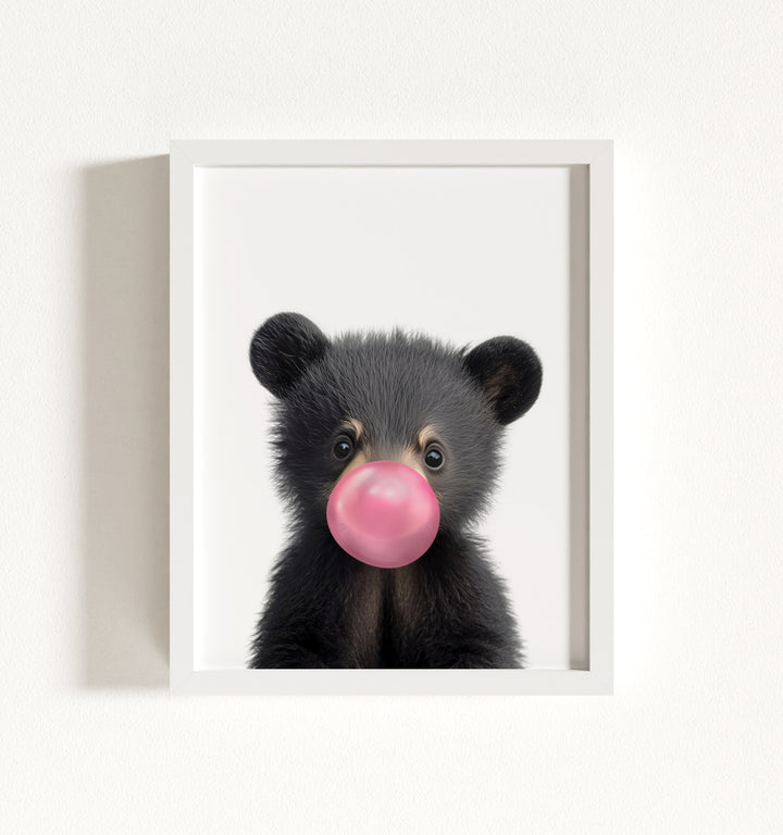 Baby Black Bear Framed Art