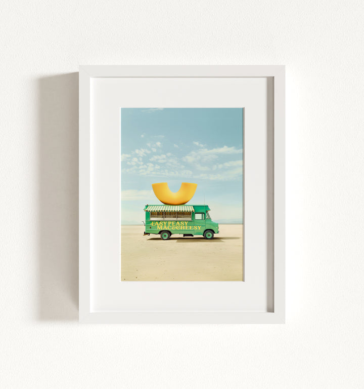 Easy Peasy Mac & Cheesy Food Truck Art Framed Art