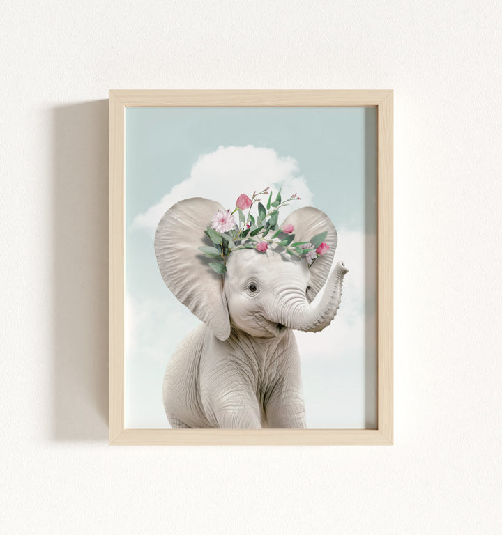 Baby Elephant Framed Art