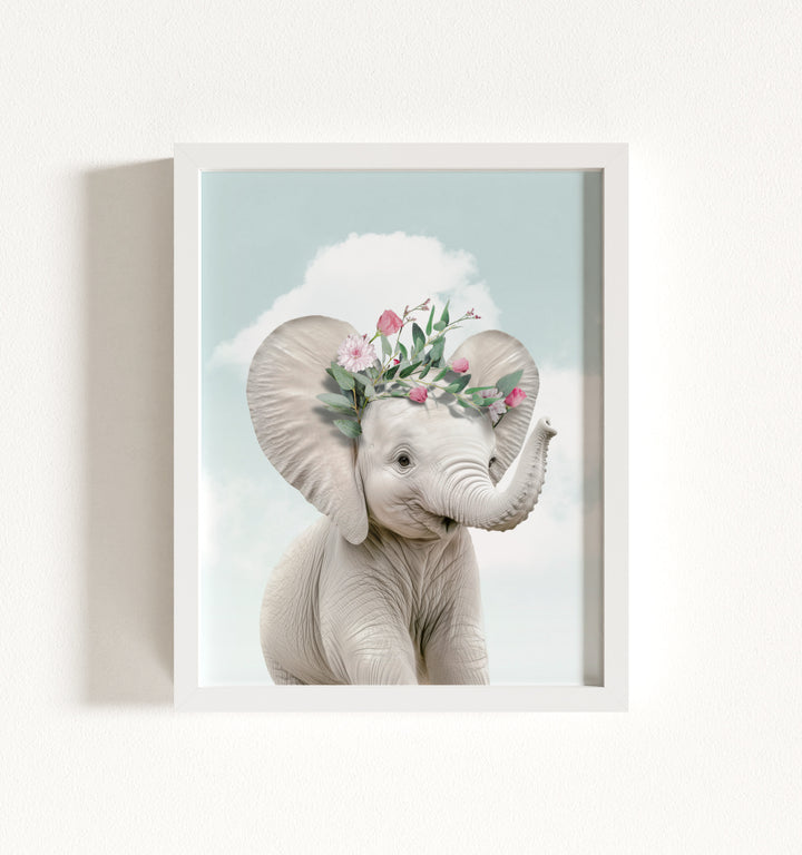 Baby Elephant Framed Art