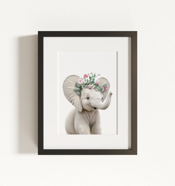 Baby Elephant Framed Art