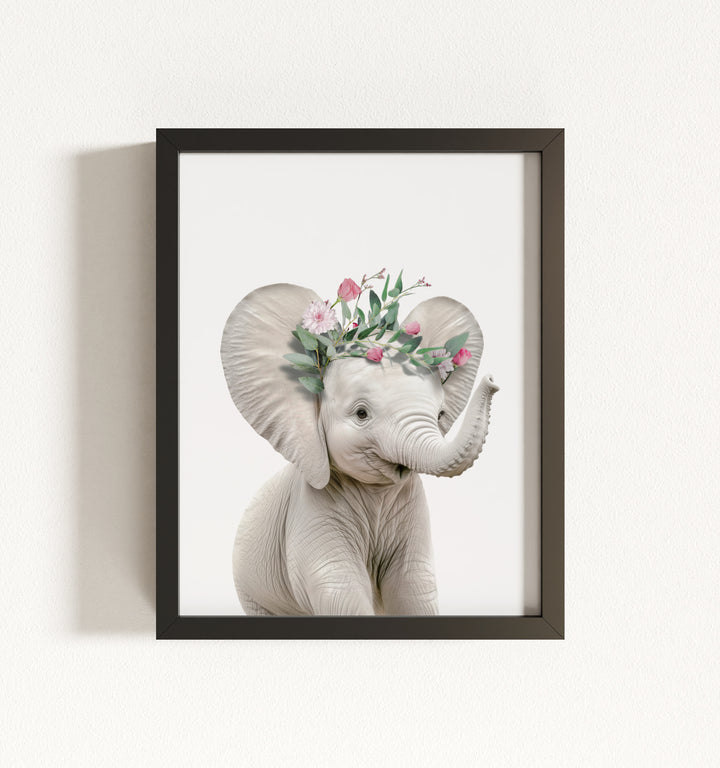 Baby Elephant Framed Art