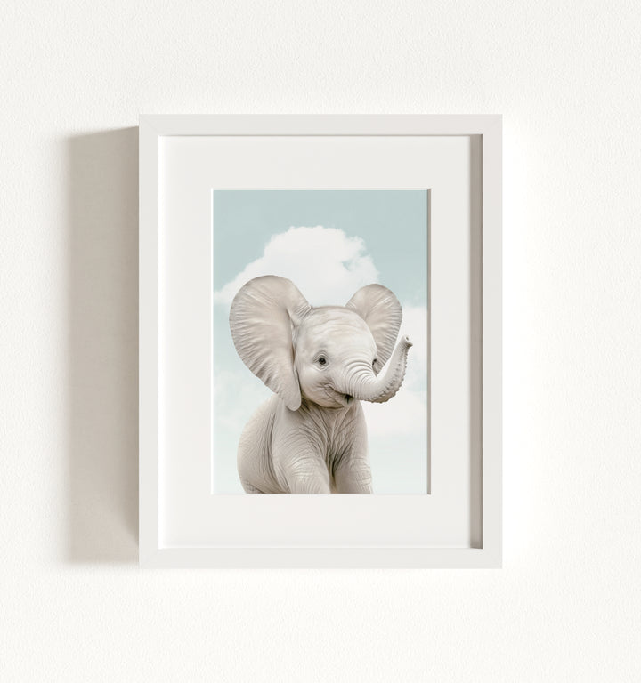 Baby Elephant Framed Art