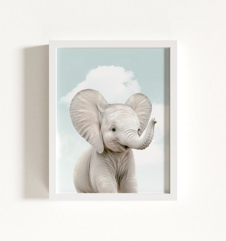 Baby Elephant Framed Art