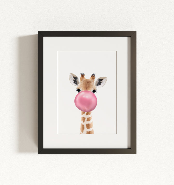 Baby Giraffe Framed Art